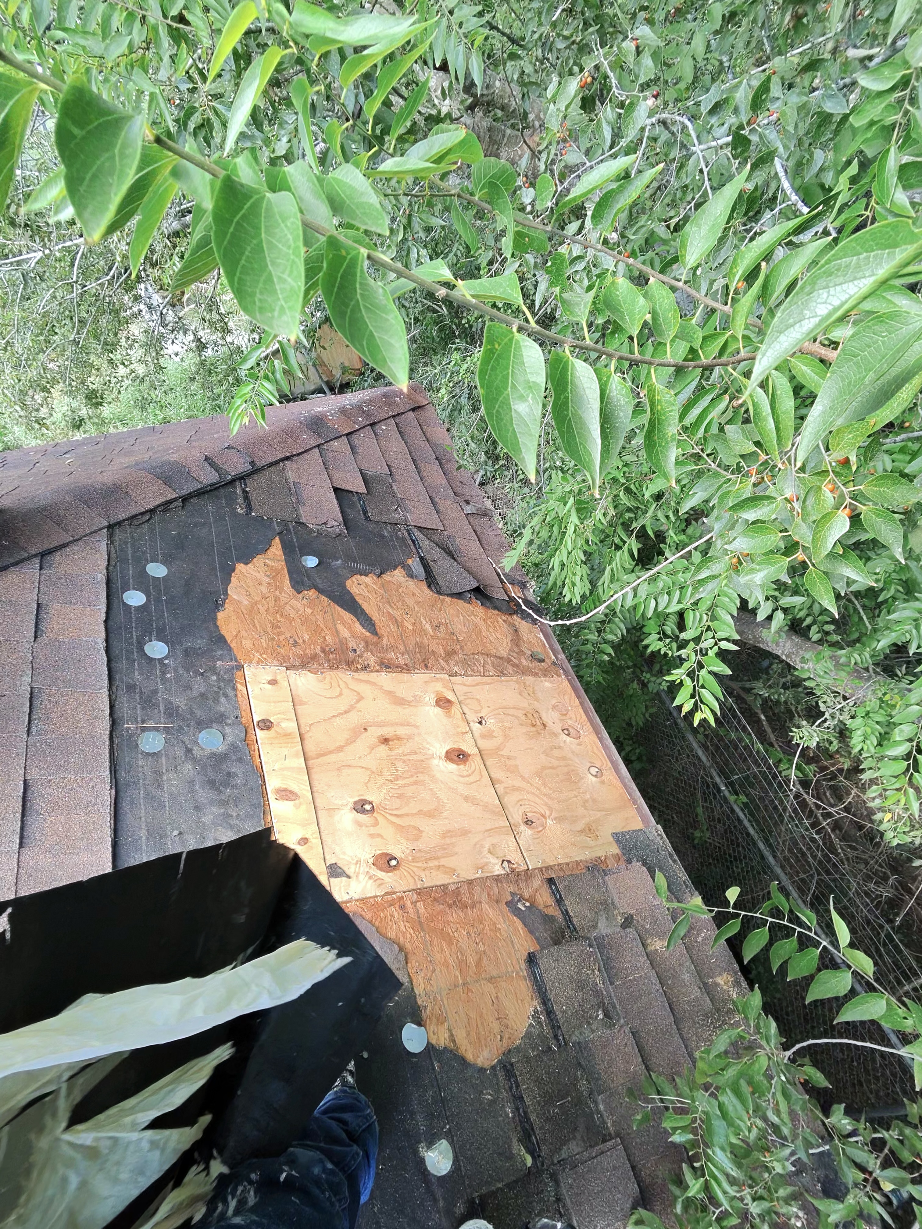 Roof repair project by Sniper Roofing LLC